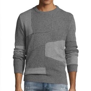 Diesel K-imonia Patchwork Sweater Gray